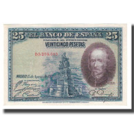 Billet, Espagne, 25 Pesetas, 1928, 1928-08-15, KM:74b, SUP - 1-2-5-25 Pesetas