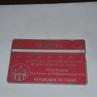 TCHAD-(CHD-23/1)-red 120-(4)-(120units)-(422D01983)-(tirage-16.000)used Card+1card Prepiad Free - Chad