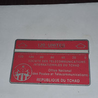 TCHAD-(CHD-23/2)-red 120-(5)-(120units)-(422D03345)-(tirage-16.000)used Card+1card Prepiad Free - Tsjaad