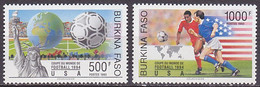 Série De 2 TP Neufs ** N° 866/867(Yvert) Burkina Faso 1993 - Coupe Du Monde De Football 1994 USA - Burkina Faso (1984-...)