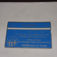 TCHAD-(CHD-24)-blue 60-(6)-(60units)-(501A03759)-(tirage-16.000)used Card+1card Prepiad Free - Tschad