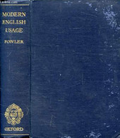 A DICTIONARY OF MODERN ENGLISH USAGE - FOWLER H. W. - 1950 - Dictionnaires, Thésaurus