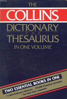 THE NEW COLLINS DICTIONARY AND THESAURUS IN ONE VOLUME - COLLECTIF - 1987 - Diccionarios
