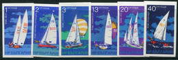 BULGARIA 1973 Sailing Sports Imperforate MNH / **.  Michel 2294-99 - Neufs