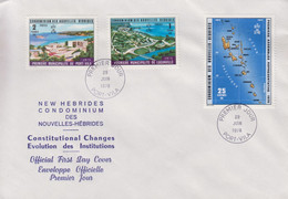 Enveloppe  FDC  1er Jour    NOUVELLES  HEBRIDES   1éres  Assemblées  Représentatives   1976 - FDC