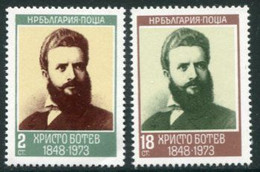 BULGARIA 1973 Botev Anniversary  MNH / **.  Michel 2242-43 - Nuevos