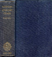 A DICTIONARY OF MODERN ENGLISH USAGE - FOWLER H. W. - 1961 - Dictionnaires, Thésaurus