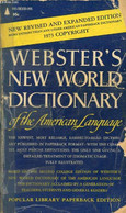 WEBSTER'S NEW WORLD DICTIONARY OF THE AMERICAN LANGUAGE - GURALNIK DAVID B. - 1973 - Dictionnaires, Thésaurus