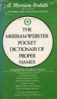 THE MERRIAM-WEBSTER POCKET DICTIONARY OF PROPER NAMES - PAYTON GEOFFREY - 1972 - Dictionnaires, Thésaurus
