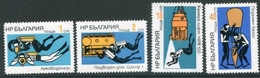 BULGARIA 1973 Undersea Exploration  MNH / **.  Michel  2212-15 - Unused Stamps