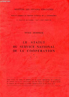 LE STATUT DU SERVICE NATIONAL DE LA COOPERATION. - SERVICE NATIONAL ACTIF - 0 - Français