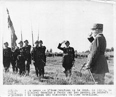 Photographie:  Inauguration De La Croix De Linge En 1939 Par Le Général Gamelin  (voir Scan Et Commentaires) - Altri & Non Classificati
