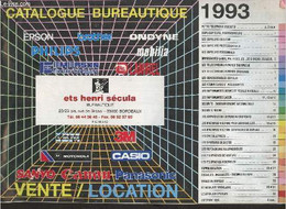 Catalogue 1993 Bureautique Ets Henri Sécula. - Collectif - 1993 - Agenda & Kalender