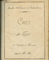 Cours De Tir - Ecole Militaire D'Infanterie - Année 1883 - 1884 - Manuscrit - Capitaine Toucas - 1883 - Manuscripts