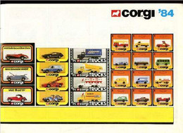 Catalogue Corgi - 1984 (Automobiles, Avions Miniatures) : Nasa Shuffle - Dump Truck - Bus - Autobus - Rover Police (Voit - Modelbouw