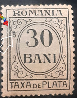 Stampa Errors Revenues Stamp  Romania 1918-20 Taxa De Plata 30 Bani With Broken Frame Left Mnh - Errors, Freaks & Oddities (EFO)