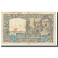 France, 20 Francs, Science Et Travail, 1941, P. Rousseau And R. Favre-Gilly - 20 F 1939-1942 ''Science Et Travail''