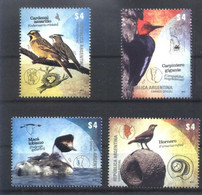 Argentina 2013  MiNr. 3508 - 3511  Argentinien Birds Hooded Grebe, Yellow Cardinal, Giant Woodpecker 4v MNH** 8.00 € - Unused Stamps