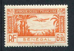 TIMBRE** De 1940 Gommé De La Poste Aérienne Du SENEGAL "6,90 F. - Avion Survolant Une Palmeraie" - Aéreo