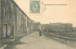 / CPA FRANCE 13 "Peyrolles, Rue De La Croix Blanche" - Peyrolles