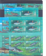 2021. Kyrgyzstan, Red Book, Fishes Of Kyrgyzstan, 4v + S/s + 4 Sheetlets, Mint/** - Kirgisistan