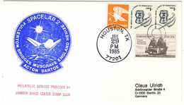 1985 USA  Space Shuttle Challenger STS-51F Mission And Spacelab 2 Commemorative Cover - Amérique Du Nord