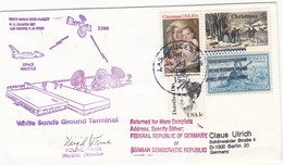 1985 USA  Space Shuttle Discovery STS-51G Mission And White Sands Ground Terminal  Commemorative Cover - North  America