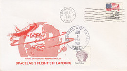 1985 USA  Space Shuttle Challenger STS-51F Mission And Landing  Commemorative Cover C - America Del Nord