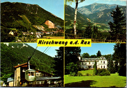 7847 - Niederösterreich - Hirschwang An Der Rax , Schneeberg , Raxseilbahn , Erholungsheim , Mehrbildkarte - Gelaufen 19 - Raxgebiet