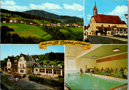 7873 - Niederösterreich - St. Corona Am Wechsel , Wallfahrtskirche , Emil Strobl's Hotel Trauthof , Restaurant - Gelaufe - Wechsel