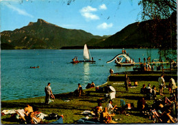 7926 - Oberösterreich - Alpenseebad Mondsee , Alpenstrandbad , Schafberg - Gelaufen - Mondsee