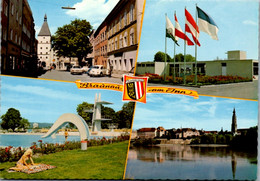 7996 - Oberösterreich - Braunau Am Inn , Salzburger Vorstadt , Freizeitzentrum , Schwimmbad , Simbach , Mehrbildkarte - - Braunau