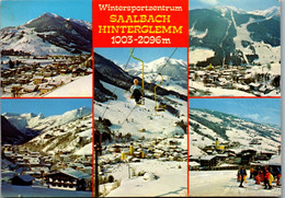 8064 - Salzburg - Saalbach Hinterglemm , Zwölferkogel , Talschluß , Kohlmaislift , Schattberg , Sessellift , Mehrbildkar - Saalbach