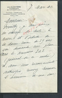 LETTRE DE 1948 LA CLOUTIÈRE PERRUSSON À LOCHES SUGET LE JOURNAL LA DÉPECHE : - Manuscripts