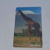 Tanzania-(TAZ-TT-01B)-giraffe-(9)-(150units)-(number Rite Side)-(C61156474)-used Card+1card Prepiad/gift Free - Tansania