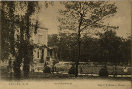 Bergen (NH) Huize Kranenburg 1907 Met KR Schoorldam - Autres & Non Classés