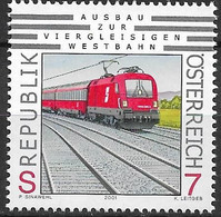 2001 Austria Österreich  Mi. 2352 **MNH Viergleisiger Ausbau Der Westbahn - 2001-10 Unused Stamps