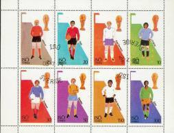 Suéde - Bloc Feuillet De 8 Valeurs Oblitérés - Coupe Du Monde De Football 1974 (Allemagne) - 1958 – Schweden