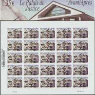 SPM - Saint Pierre Et Miquelon 2014 Y&T 1111. Curiosité Ou Essai En Feuille. Le Palais De Justice, Avant / Après - Non Dentelés, épreuves & Variétés