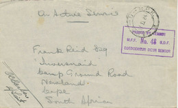SOUTH AFRICA "A.P.O. - U - M.P.K. / 2" Fieldpost-CDS And Viol. Boxed Censorship - Briefe U. Dokumente