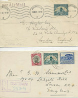 SOUTH AFRICA 1939 1 1/2 D Goldmine VARIETY: Rare Plate Flaw "Broken Chimney" Cvr - Briefe U. Dokumente