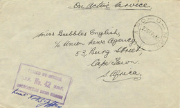 SOUTH AFRICA 1940 A.P.O. - U - M.P.K. - 11 CDS + PASSED BY CENSOR / M.F.F. No.42 - Brieven En Documenten