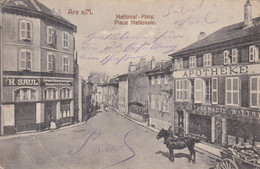 ARS SUR MOSELLE - MOSELLE - (57) - CPA ANIMEE DE 1909. - Ars Sur Moselle