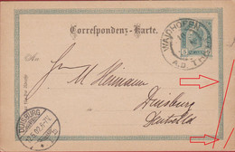1902 Entier Postal Ganzsache To Duisburg Waidhofen An Der Thaya EP 5 Funf Heller Osterreich Autriche - Lettres & Documents
