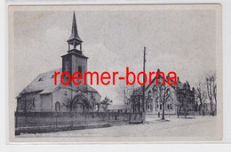 83010 Ak Mallmitz Malomice Kreis Sprottau Kirche Und Schule Um 1940 - Neumark