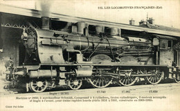 Les Locomotives Françaises Machine Nº 3160, à Surchauffeur Schmidt, Compound à 4 Cylidres  TREN  TRAIN  TREIN. - Trains