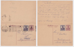 97906 DR Ganzsachen Postkarte P118 Ortsverkehr Stuttgart 1920 - Postcards