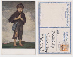 88827 Privatganzsache PP50/E1 Deutsche Kinderhilfe Bayern 'Der Bittende Knabe' - Cartes Postales