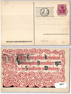 83617 Privatganzsache PP39/C1 Dt. Ev. Kirchenbund Schloßkirche Wittenberg 1922 - Cartes Postales