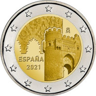 ESPAÑA  /  SPAIN  2€  2.021  2021  "CIUDAD HISTÓRICA DE TOLEDO"  SC/UNC   T-DL-12.686 - Espagne